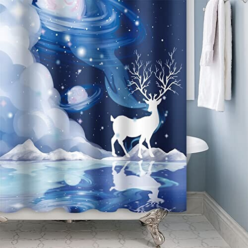 Rideau de douche Cerf 140x183 cm variant 1 