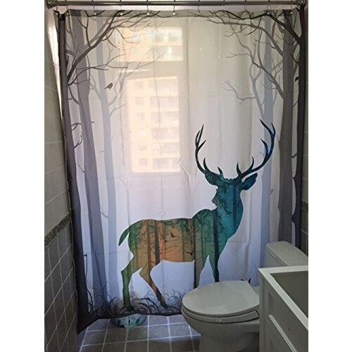 Rideau de douche Cerf 180x200 cm variant 1 