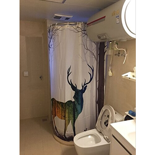 Rideau de douche Cerf 180x200 cm variant 2 