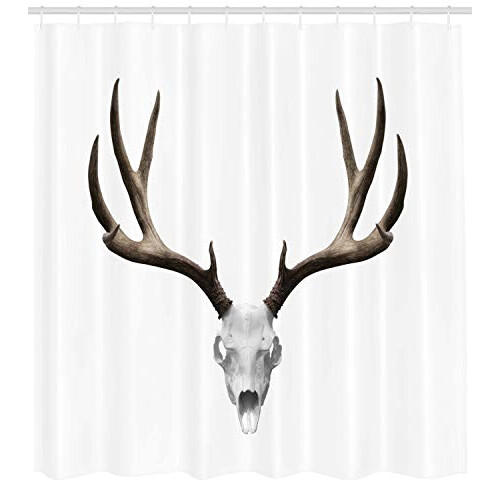 Rideau de douche Cerf gris pâle chaud taupe 175x180 cm variant 0 