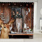 Rideau de douche Cerf multicolore 150x180 cm - miniature
