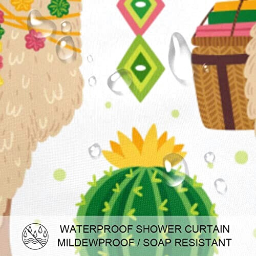 Rideau de douche Chameau multi-couleur variant 1 