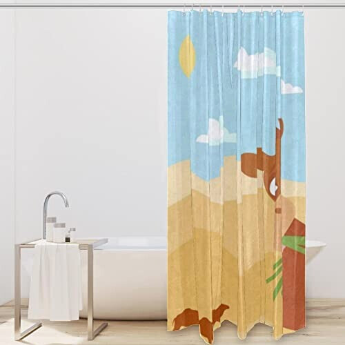 Rideau de douche Chameau multi-couleur variant 0 