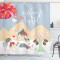 Rideau de douche Chameau multicolore 175x180 cm - miniature