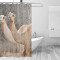 Rideau de douche Chameau multicolore 182.9x183 cm - miniature