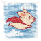 Rideau de douche Cochon flying pig plastic - miniature variant 1