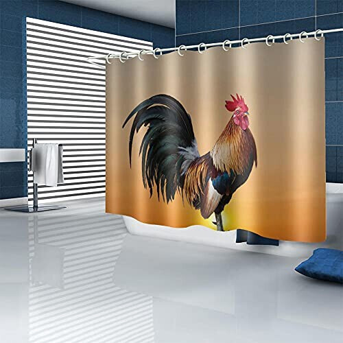 Rideau de douche Coq 170x180 cm variant 0 
