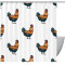 Rideau de douche Coq multicolore 152.4x182.9 cm - miniature