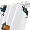 Rideau de douche Coq multicolore 152.4x182.9 cm - miniature variant 4