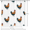 Rideau de douche Coq multicolore 152.4x182.9 cm - miniature variant 5