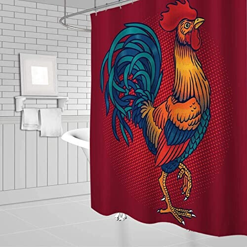 Rideau de douche Coq 80x180 cm variant 0 