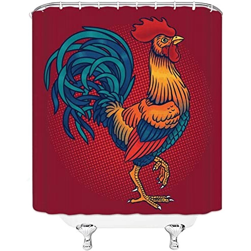 Rideau de douche Coq 80x180 cm variant 1 