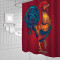 Rideau de douche Coq 80x180 cm - miniature variant 1