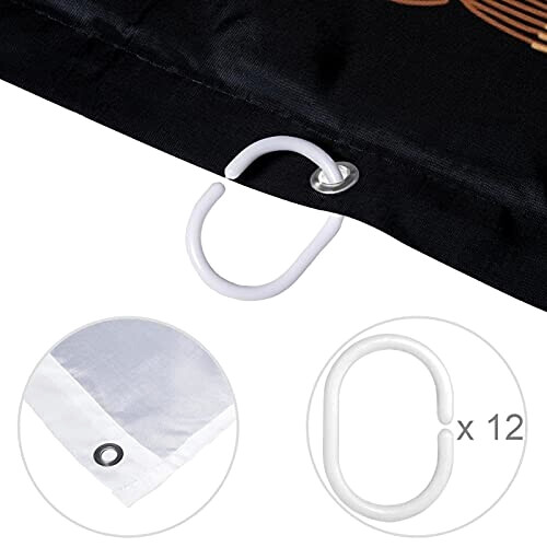 Rideau de douche Coq multicolore 152.4x182.9 cm variant 2 