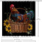 Rideau de douche Coq multicolore 152.4x182.9 cm - miniature variant 5