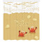 Rideau de douche Crabe sable marron et blanc 175x220 cm - miniature variant 1