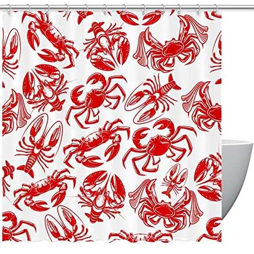 Rideau de douche Crabe multi-couleur