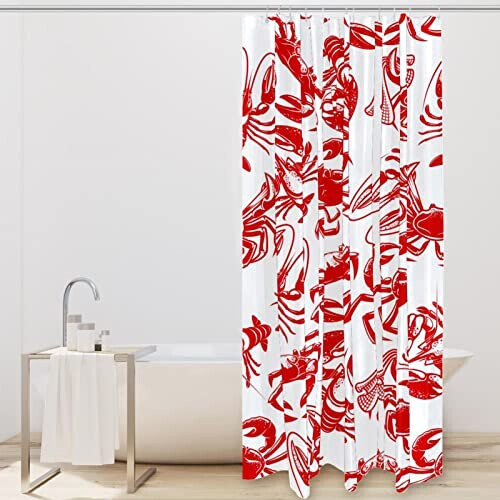 Rideau de douche Crabe multi-couleur variant 0 