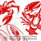Rideau de douche Crabe multi-couleur - miniature variant 2