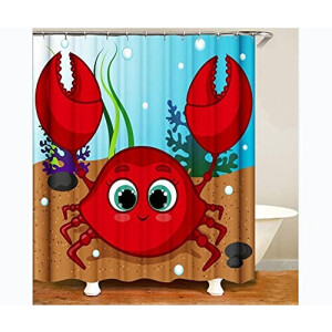 Rideau de douche Crabe 180x180 cm
