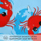 Rideau de douche Crabe multicolore - miniature variant 2