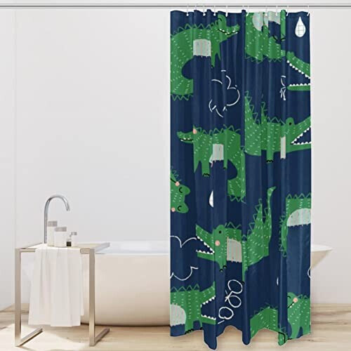 Rideau de douche Crocodile multi-couleur variant 0 