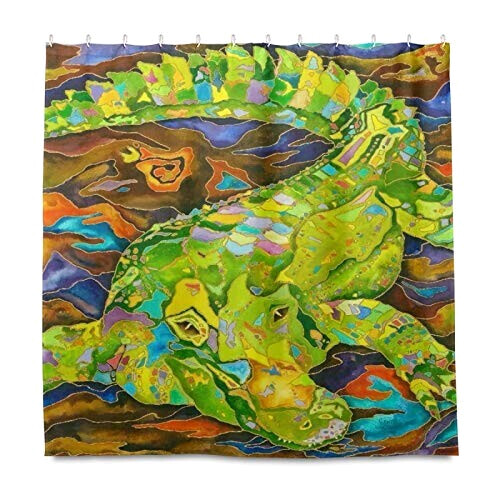 Rideau de douche Crocodile