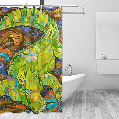 Rideau de douche Crocodile variant 0 