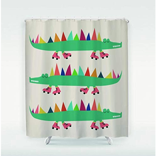 Rideau de douche Crocodile 180x180 cm