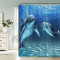 Rideau de douche Dauphin couleur 120x200 cm - miniature