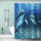 Rideau de douche Dauphin couleur 120x200 cm - miniature variant 1