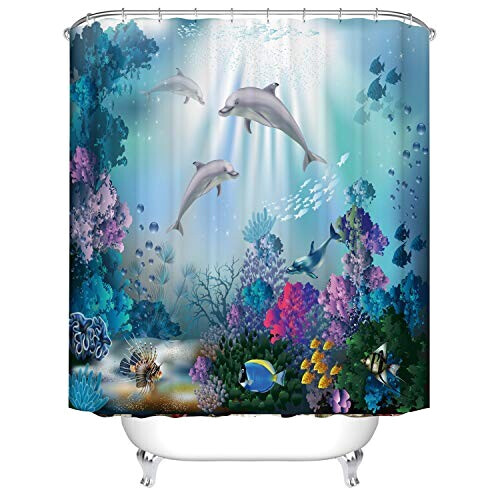 Rideau de douche Dauphin 180x180 cm