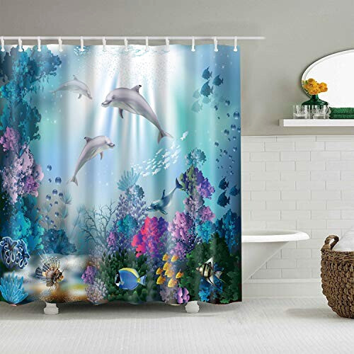 Rideau de douche Dauphin 180x180 cm variant 1 