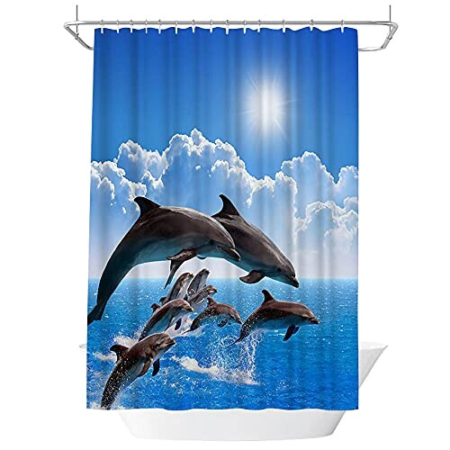Rideau de douche Dauphin 180x180 cm