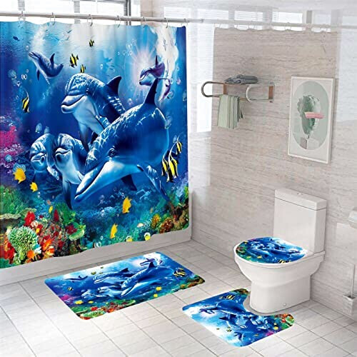 Rideau de douche Dauphin 150x180 cm