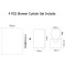 Rideau de douche Dauphin 150x180 cm - miniature variant 3