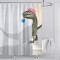 Rideau de douche Dinosaure gris 90x180 cm - miniature variant 5