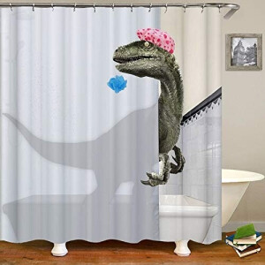Rideau de douche Dinosaure 180x180 cm