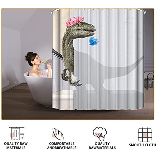 Rideau de douche Dinosaure 180x180 cm variant 0 