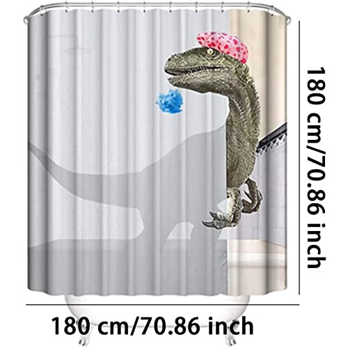 Rideau de douche Dinosaure 180x180 cm variant 5 