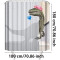 Rideau de douche Dinosaure 180x180 cm - miniature variant 6