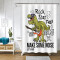 Rideau de douche Dinosaure blanc gray - miniature