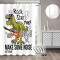 Rideau de douche Dinosaure blanc gray - miniature variant 1