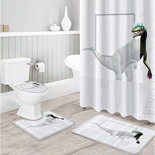 Rideau de douche Dinosaure impression de mode 183x183 cm variant 1 