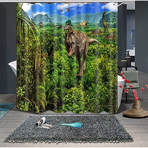 Rideau de douche Dinosaure 150x180 cm