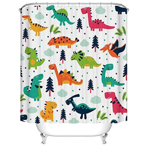 Rideau de douche Dinosaure 240x200 cm