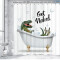 Rideau de douche Dinosaure blanc (blanc) 182.9x182.9 cm - miniature variant 1