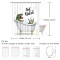 Rideau de douche Dinosaure blanc (blanc) 182.9x182.9 cm - miniature variant 2