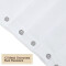 Rideau de douche Dinosaure blanc (blanc) 182.9x182.9 cm - miniature variant 4