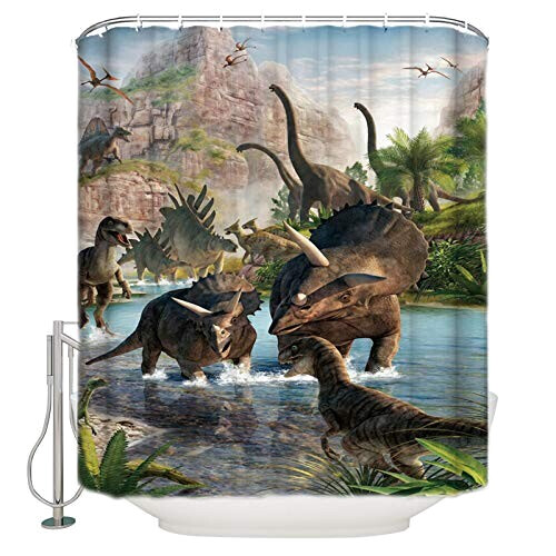 Rideau de douche Dinosaure 183x244 cm
